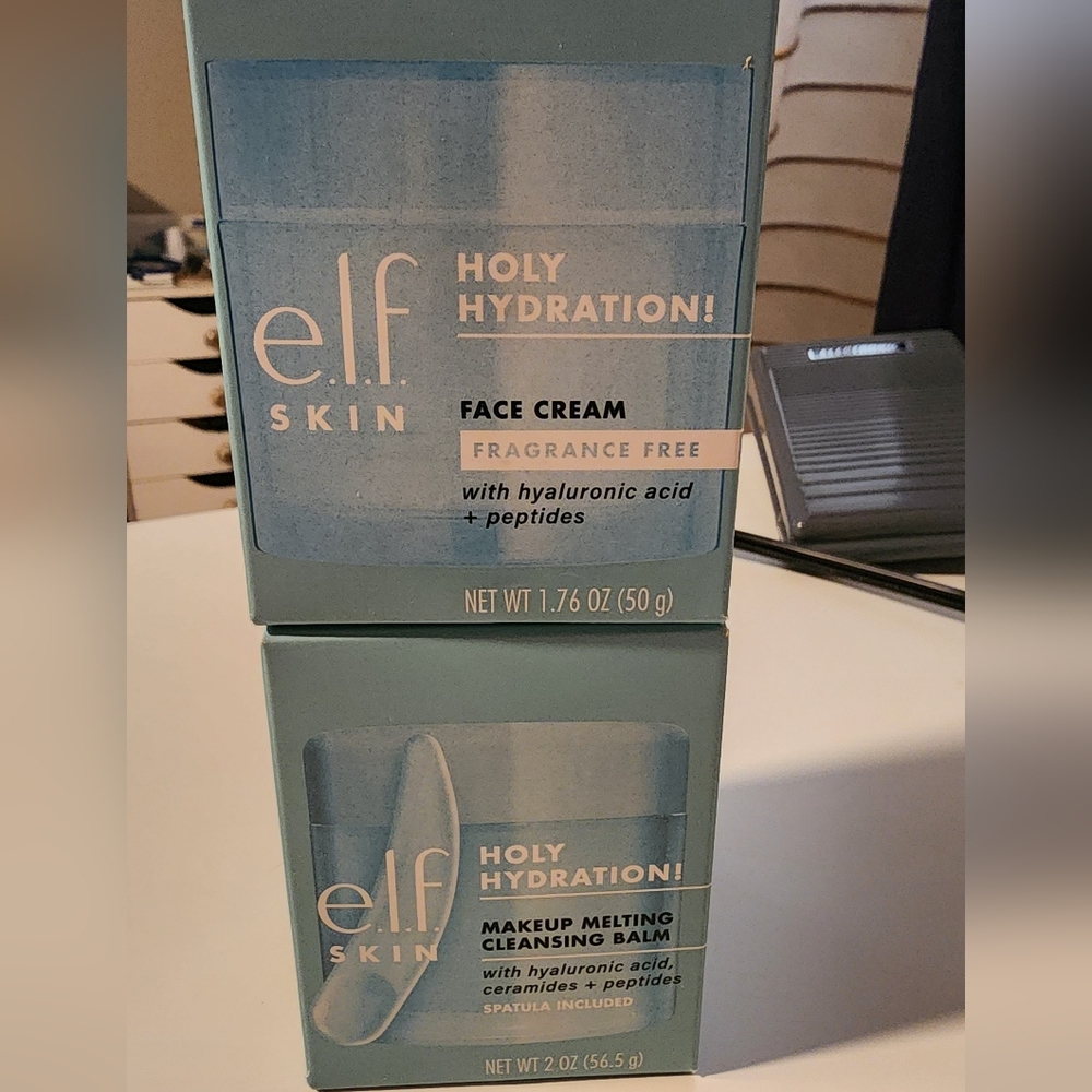 Holy Hydration Face Cream and Cleansing Balm Set - Blue